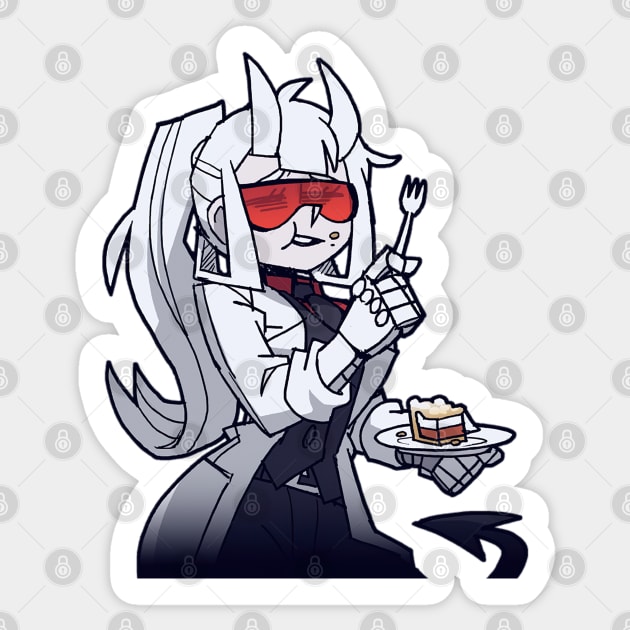 Loremaster Pie Helltaker (Examtaker) Sticker by wark